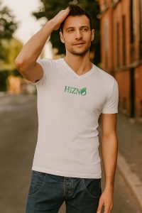 T-shirt bio Hizno homme col V